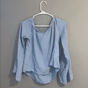 Lulus sky blue strapless top